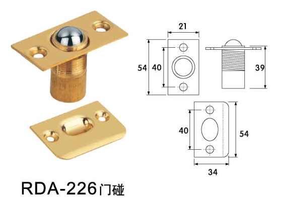樂(lè)朗五金RDA-226 黃銅門碰珠